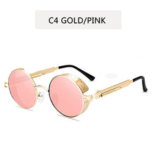 Load image into Gallery viewer, Classic Gothic Steampunk Sunglasses Sun Glasses Men Women Brand Designer  Vintage Round Glasses  Driving Goggle UV400