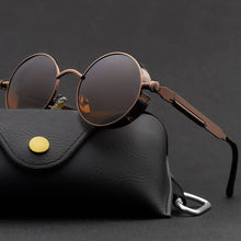 Load image into Gallery viewer, Classic Gothic Steampunk Sunglasses Women Brand Designer Vintage Round Metal Frame Sun Glasses Female Male  UV400