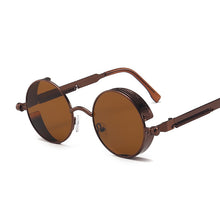Load image into Gallery viewer, Classic Gothic Steampunk Sunglasses Women Brand Designer Vintage Round Metal Frame Sun Glasses Female Male  UV400