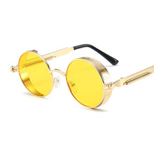 Load image into Gallery viewer, Classic Gothic Steampunk Sunglasses Women Brand Designer Vintage Round Metal Frame Sun Glasses Female Male  UV400
