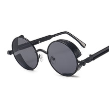 Load image into Gallery viewer, Classic Gothic Steampunk Sunglasses Women Brand Designer Vintage Round Metal Frame Sun Glasses Female Male  UV400