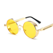 Load image into Gallery viewer, Classic Gothic Steampunk Sunglasses Women Brand Designer Vintage Round Metal Frame Sun Glasses Female Male  UV400