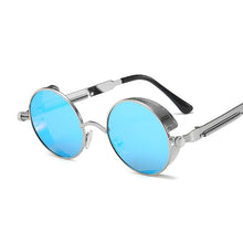 Load image into Gallery viewer, Classic Gothic Steampunk Sunglasses Women Brand Designer Vintage Round Metal Frame Sun Glasses Female Male  UV400