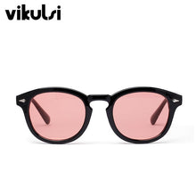 Load image into Gallery viewer, Classic Johnny Depp Round Sunglasses Women Retro Rice Nail Small Oval Sun Glasses Men TONY Blue SunGlasses Ocean Lens UV400
