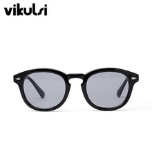 Load image into Gallery viewer, Classic Johnny Depp Round Sunglasses Women Retro Rice Nail Small Oval Sun Glasses Men TONY Blue SunGlasses Ocean Lens UV400