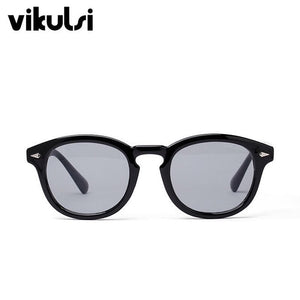 Classic Johnny Depp Round Sunglasses Women Retro Rice Nail Small Oval Sun Glasses Men TONY Blue SunGlasses Ocean Lens UV400