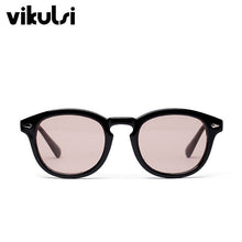 Load image into Gallery viewer, Classic Johnny Depp Round Sunglasses Women Retro Rice Nail Small Oval Sun Glasses Men TONY Blue SunGlasses Ocean Lens UV400