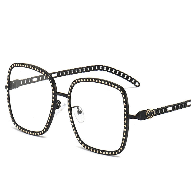 Classic  Brand Design Women Vintage Square Sunglasses Myopia Prescription Metal Eyeglasses Frames Optical Eyewear