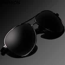 Load image into Gallery viewer, Classic Men Polarized Sunglasses Black Driving aviation Sunglass male Eyewear Sun Glasses UV400
