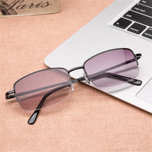 Load image into Gallery viewer, Classic Men Women Reading Sunglasses With Diopters +1.0 1.5 2.0 2.5 3.0 Square Metal Frame Sun Glasses Presbyopia Eyewear очки