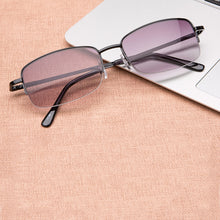 Load image into Gallery viewer, Classic Men Women Reading Sunglasses With Diopters +1.0 1.5 2.0 2.5 3.0 Square Metal Frame Sun Glasses Presbyopia Eyewear очки