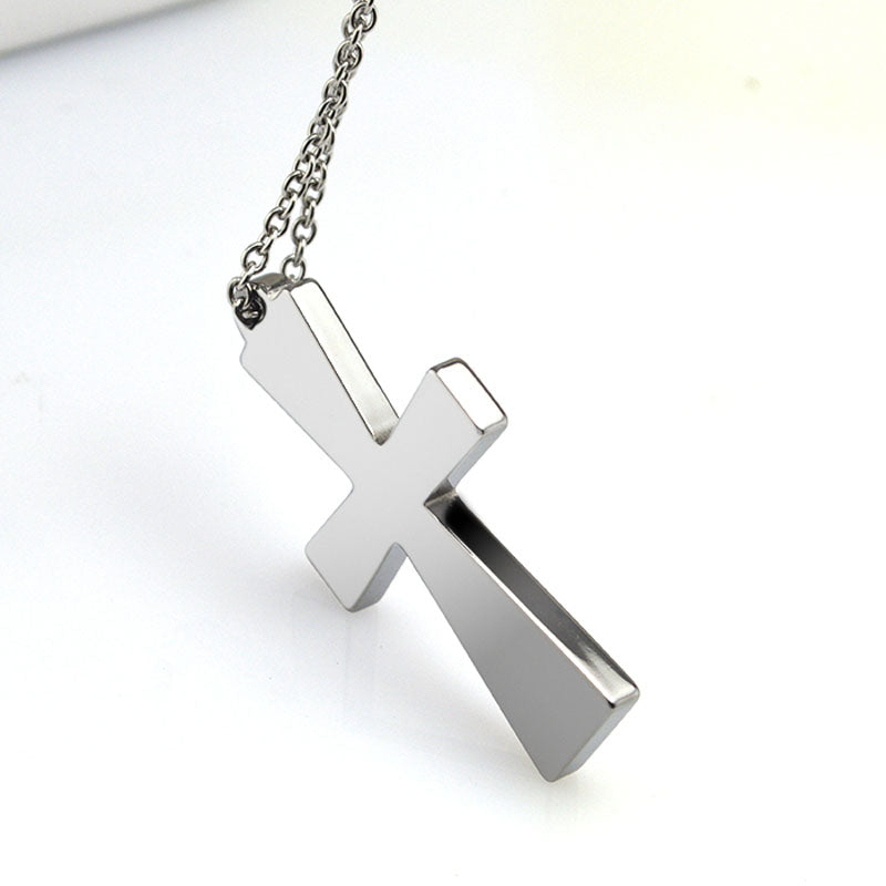 Classic Mens Pendants Tungsten Carbide Blank Pendants Choker, Mens Jewelry Free engraving & Stainless Steel Chain WTU008P