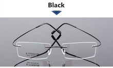 Load image into Gallery viewer, Classic Mens Pure Titanium Rimless Glasses Frames Myopia Optical Frame Ultra-light Titanium Frameless Eyeglasses Frame
