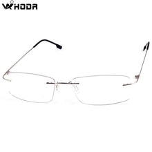 Load image into Gallery viewer, Classic Mens Titanium Rimless Glasses Frames , Spring Temple Myopia Optical Frame , Ultra-light Frameless Eyeglasses F858