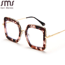 Load image into Gallery viewer, Classic Metal Frame Glasses Women Retro Anti Blue Light Glasses Frame Men Oversized Square Eyeglasses Vintage Monturas De Lentes