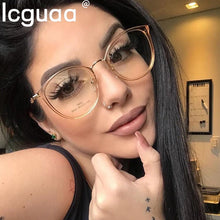 Carica l&#39;immagine nel visualizzatore di Gallery, Occhiali da sole ottici classici in metallo Montatura da vista Lenti trasparenti Occhiali anti-blu Occhiali da vista da uomo per ufficio da ufficio