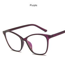 Load image into Gallery viewer, Classic  Cat Eye Design Anti-blue Light Eyeglasses Women Optics Myopia Eye Glasses Classic Vintage Plastic Glasses Computer