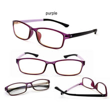 Carica l&#39;immagine nel visualizzatore di Gallery, Classic Optical Eyeglass Frame Men Women Myopia Spectacle Eyeglass Frame Tungsten Carbon Steel Rectangular Frame Glasses