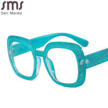 Load image into Gallery viewer, Classic Optical Frame Non Anti-blue Square Eyeglasses Women Clear Lems Glasses Frames  Retro Clear Myopia Frame Lady
