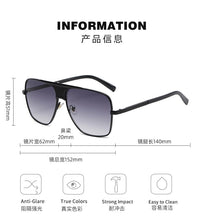Load image into Gallery viewer, Classic Oversized Men Sunglasses  Brand Women mach one Sun Glasses Square retro Oculos Male UV400 Mirror Eyewear
