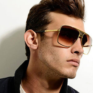Classic Oversized Men Sunglasses  Brand Women mach one Sun Glasses Square retro Oculos Male UV400 Mirror Eyewear