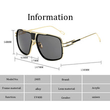 Load image into Gallery viewer, Classic Oversized Men Sunglasses  Brand Women mach one Sun Glasses Square retro Oculos de sol Male UV400 Mirror Eyewear