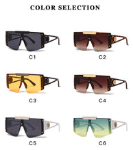 Load image into Gallery viewer, Classic Oversized Pilot Sunglasses Men Band Design Photochromic Eyewear Big Frame Driving Shades Male Sun Glasses UV400