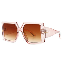 Load image into Gallery viewer, Classic Oversized Square Sunglasses Women 2023 Black Leopard Sun Glasses Female Gradient Vintage Big Shades UV400