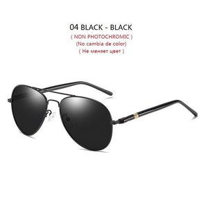 Classic Photochromic Sunglasses For Men Women Polarized Chameleon Sun Glasses Male Driving Pilot Vintage Fashing Camping Goggles
