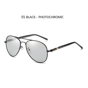 Classic Photochromic Sunglasses For Men Women Polarized Chameleon Sun Glasses Male Driving Pilot Vintage Fashing Camping Goggles