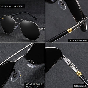 Classic Photochromic Sunglasses For Men Women Polarized Chameleon Sun Glasses Male Driving Pilot Vintage Fashing Camping Goggles