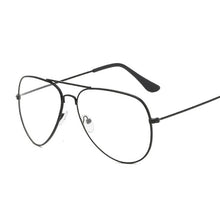 Load image into Gallery viewer, Classic Pilot Glasses Frame Clear Optical Eyeglasses Transparent Lens Metal Big Eyewear Unisex Brand Design Spectacle