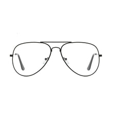 Load image into Gallery viewer, Classic Pilot Glasses Frame Clear Optical Eyeglasses Transparent Lens Metal Big Eyewear Unisex Brand Design Spectacle