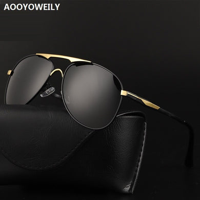 Occhiali da sole da pilota classici da uomo occhiali polarizzati da guida occhiali da sole in metallo da donna vintage designer di marca tonalità rosse maschile antiriflesso 