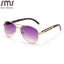 Carica l&#39;immagine nel visualizzatore di Gallery, Classic Pilot Sunglasses Men Women Metal Frames Driving Sun Glasses  Brand Designer Eyeglasses UV400