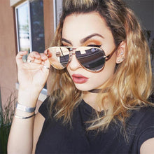 Load image into Gallery viewer, Classic Pilot Sunglasses Women  Brand Designer Glasses Elegant Mirror Aviation Sun Glasses Metal Frame Oculos UV400