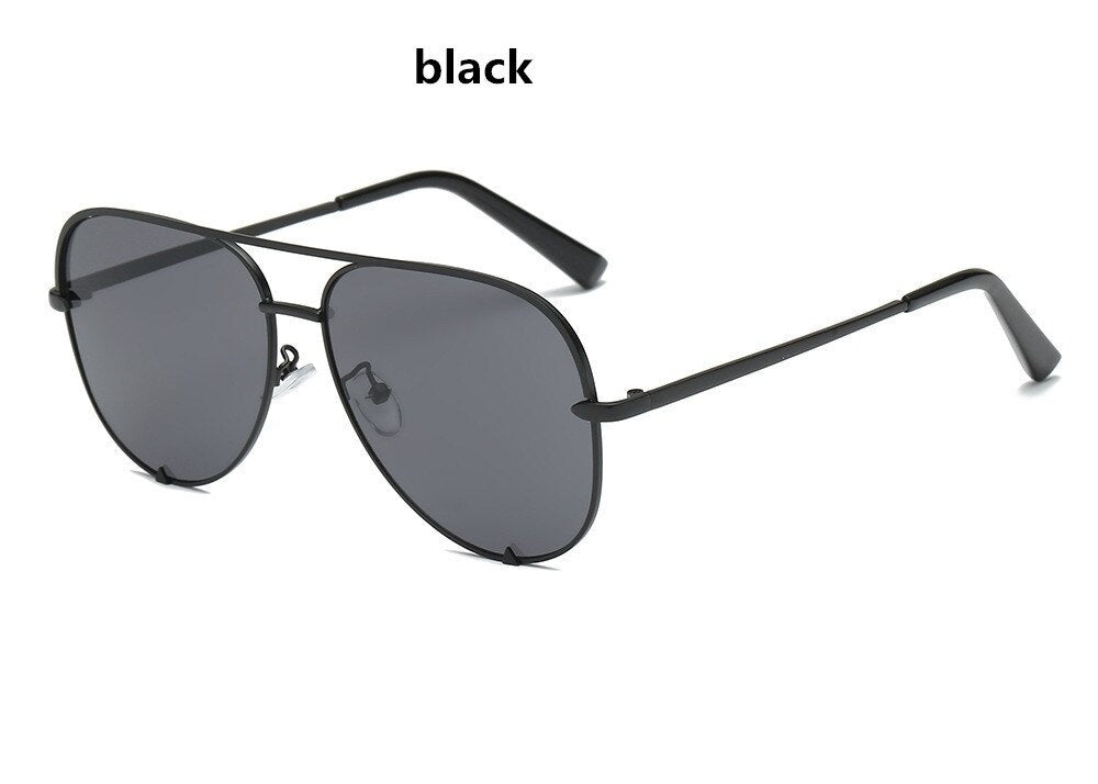 Classic Pilot Sunglasses Women  Brand Designer Glasses Elegant Mirror Aviation Sun Glasses Metal Frame Oculos UV400
