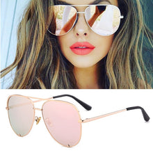 Load image into Gallery viewer, Classic Pilot Sunglasses Women  Brand Designer Glasses Elegant Mirror Aviation Sun Glasses Metal Frame Oculos UV400