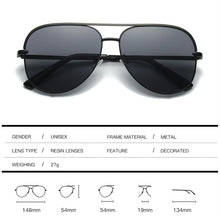 Load image into Gallery viewer, Classic Pilot Sunglasses Women  Brand Designer Glasses Elegant Mirror Aviation Sun Glasses Metal Frame Oculos UV400