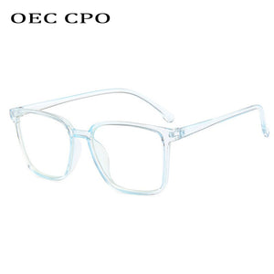 Classic Plastic Glasses Frame Women Clear Lens Optical Eyeglasses Frame Female Vintage Transparent Men Sunglass O682