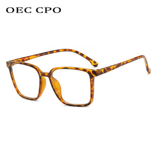 Classic Plastic Glasses Frame Women Clear Lens Optical Eyeglasses Frame Female Vintage Transparent Men Sunglass O682