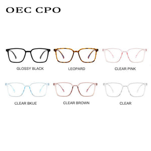 Classic Plastic Glasses Frame Women Clear Lens Optical Eyeglasses Frame Female Vintage Transparent Men Sunglass O682