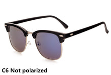 Carica l'immagine nel visualizzatore di Gallery, Classic Polarized Brand Designer Sunglasses Men Women Retro  High Quality Sun Glasses Rivet Female Male  Mirror Sunglass