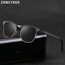 Carica l'immagine nel visualizzatore di Gallery, Classic Polarized Brand Designer Sunglasses Men Women Retro  High Quality Sun Glasses Rivet Female Male  Mirror Sunglass