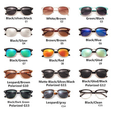 Carica l'immagine nel visualizzatore di Gallery, Classic Polarized Brand Designer Sunglasses Men Women Retro  High Quality Sun Glasses Rivet Female Male  Mirror Sunglass
