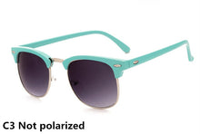 Carica l'immagine nel visualizzatore di Gallery, Classic Polarized Brand Designer Sunglasses Men Women Retro  High Quality Sun Glasses Rivet Female Male  Mirror Sunglass