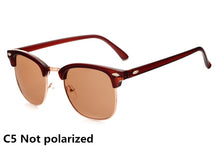 Carica l'immagine nel visualizzatore di Gallery, Classic Polarized Brand Designer Sunglasses Men Women Retro  High Quality Sun Glasses Rivet Female Male  Mirror Sunglass