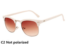 Carica l'immagine nel visualizzatore di Gallery, Classic Polarized Brand Designer Sunglasses Men Women Retro  High Quality Sun Glasses Rivet Female Male  Mirror Sunglass