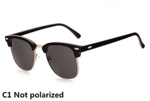 Carica l'immagine nel visualizzatore di Gallery, Classic Polarized Brand Designer Sunglasses Men Women Retro  High Quality Sun Glasses Rivet Female Male  Mirror Sunglass
