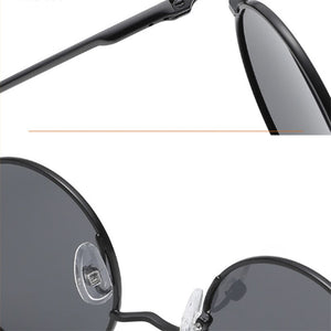 Classic Polarized Man Sunglasses Round Frame Prince Mirror Unisex Goggle Sunglasses UV400 Gafas De Sol